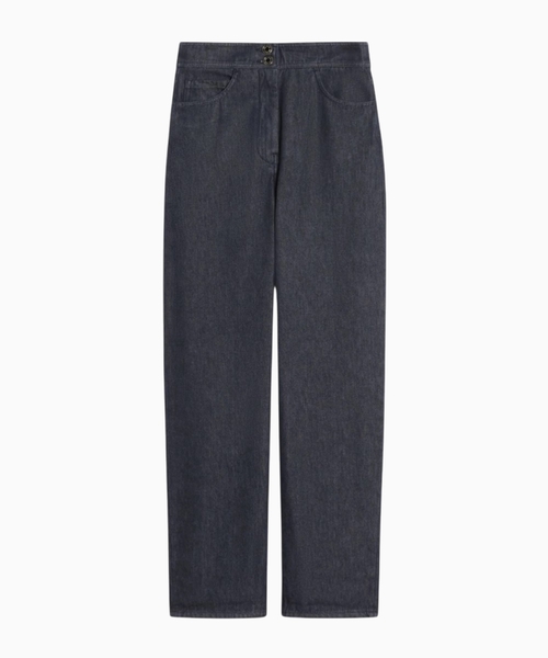 Denim üslublu pambıq şalvar