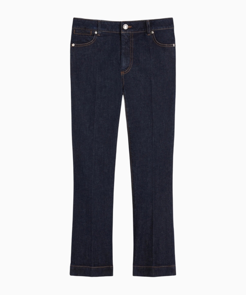 Perfect-fit mini flare jeans