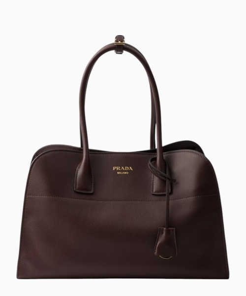Leather tote bag