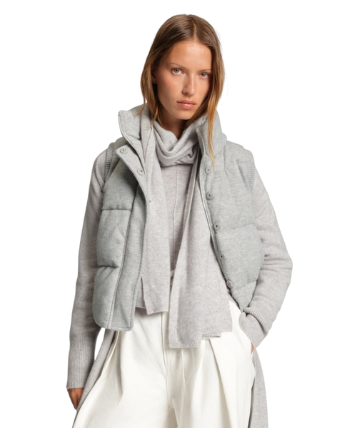 Стёганый жилет из шерсти и кашемира