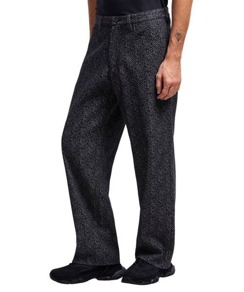 Naxışlı denim şalvar