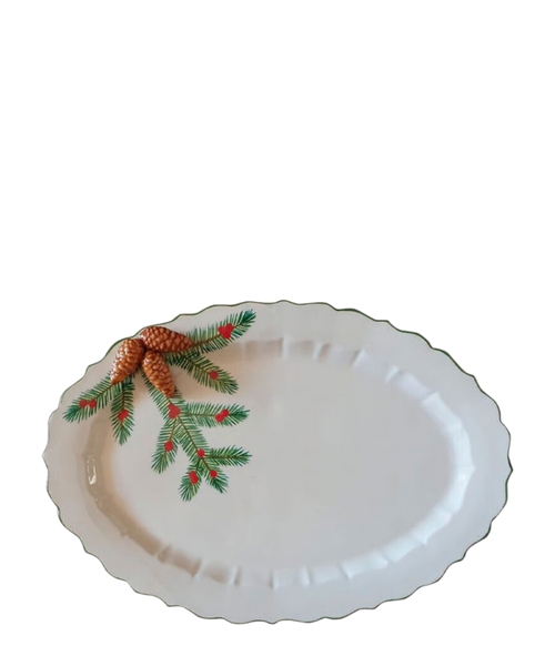 Plate with festive decor