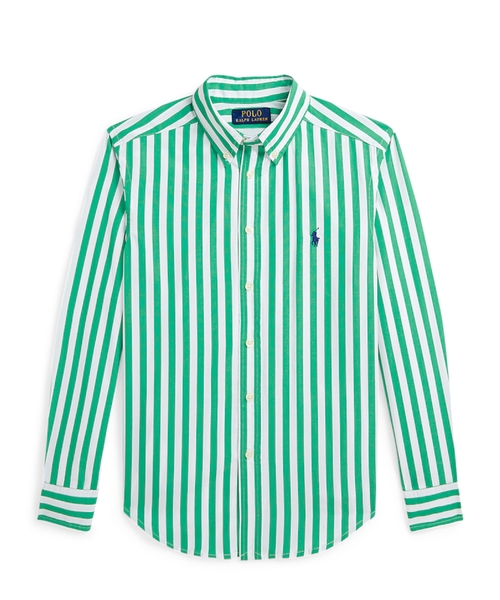 Хлопковая рубашка в полоску