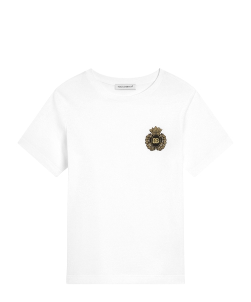 T-shirt with logo embroidery