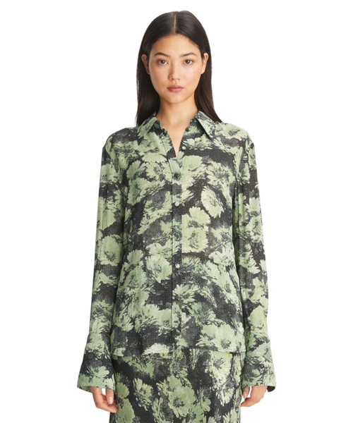 Printli viskoza köynək