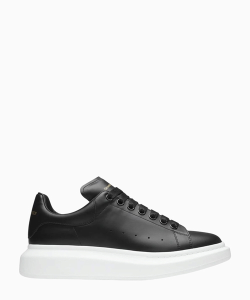 Leather sneakers with logo