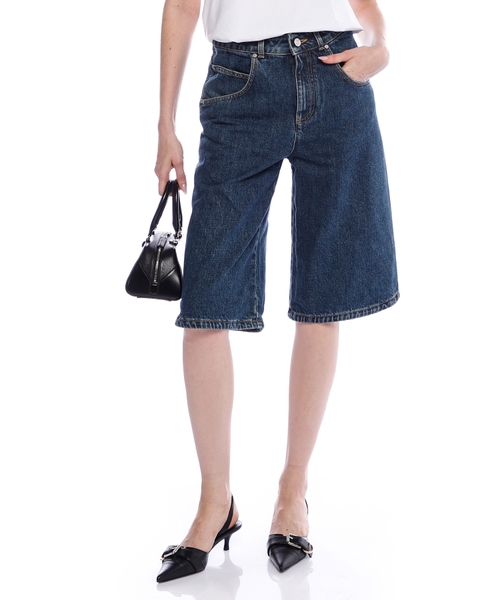 Джинсовые шорты-бермуды