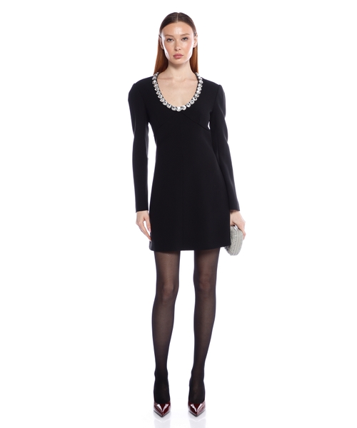 Glass crystal embellishment dress