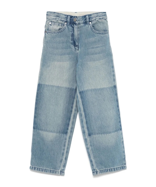 Aplikasiya effektli denim şalvar