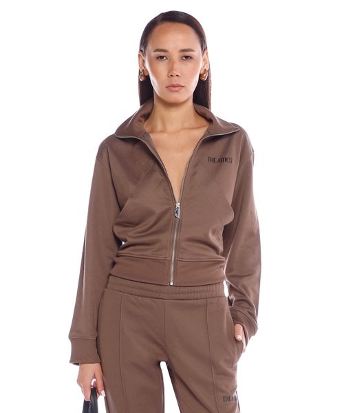 Track jacket with logo