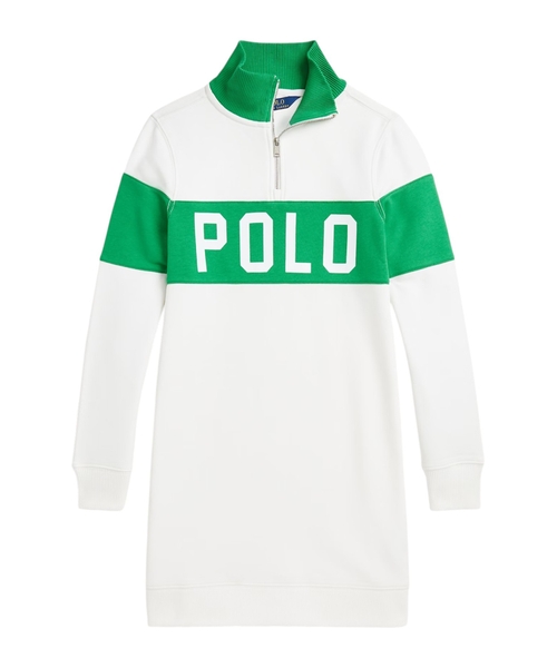 Платье с длинными рукавами и логотипом